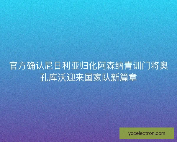 官方确认尼日利亚归化阿森纳青训门将奥孔库沃迎来国家队新篇章